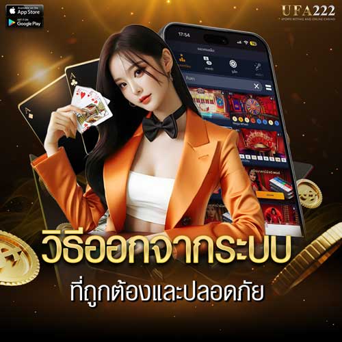 วิธีออกจากระบบ ufa222
